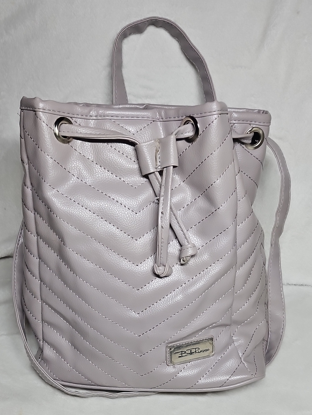 Bella Russo Darlin Quilted Drawstring Bucket Bag